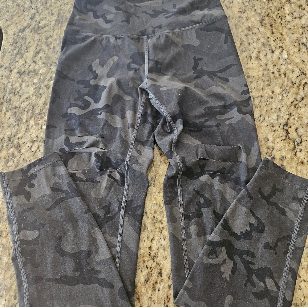 ZYIA Camo Leggings - Came With Rips In Leg Fronts. Worn Once. Size 2